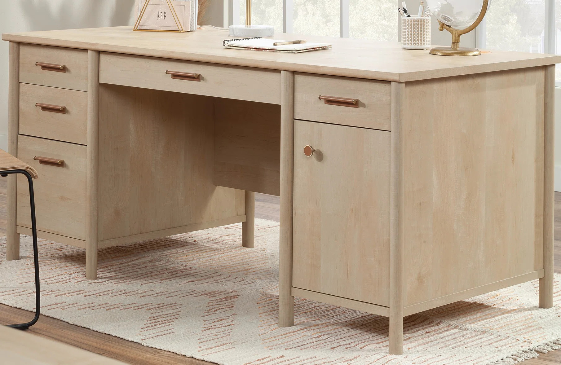 Manha Whitaker Point 66" Executive Desk | Wayfair North America