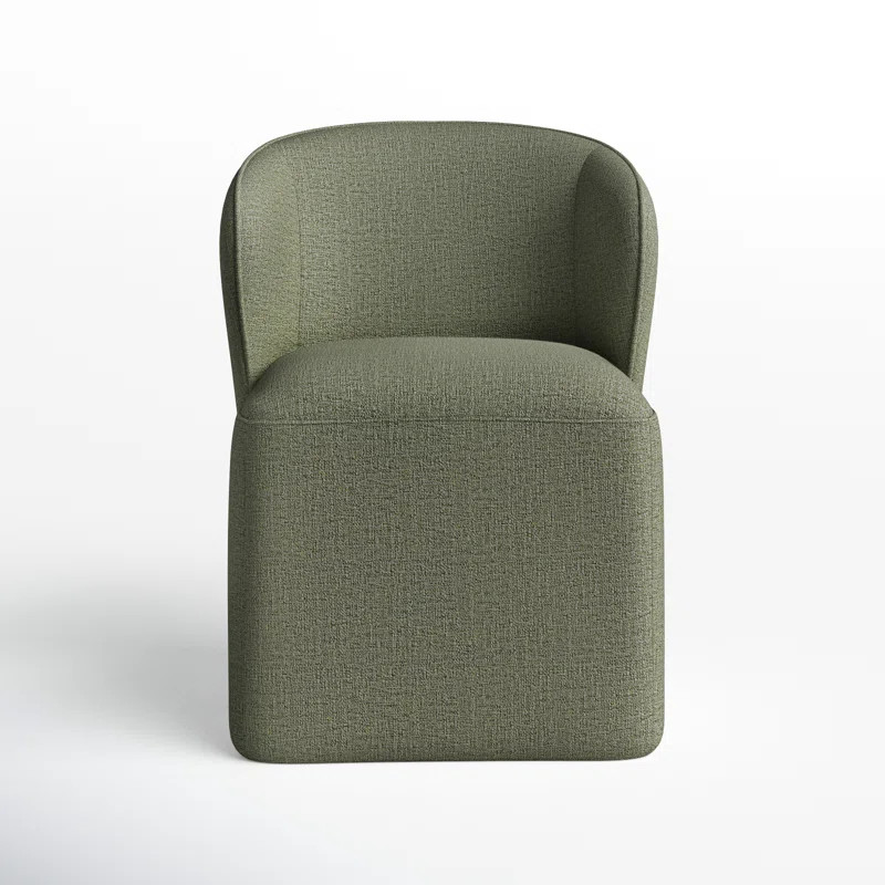 Niha Upholstered Dining Chair with Casters | AllModern