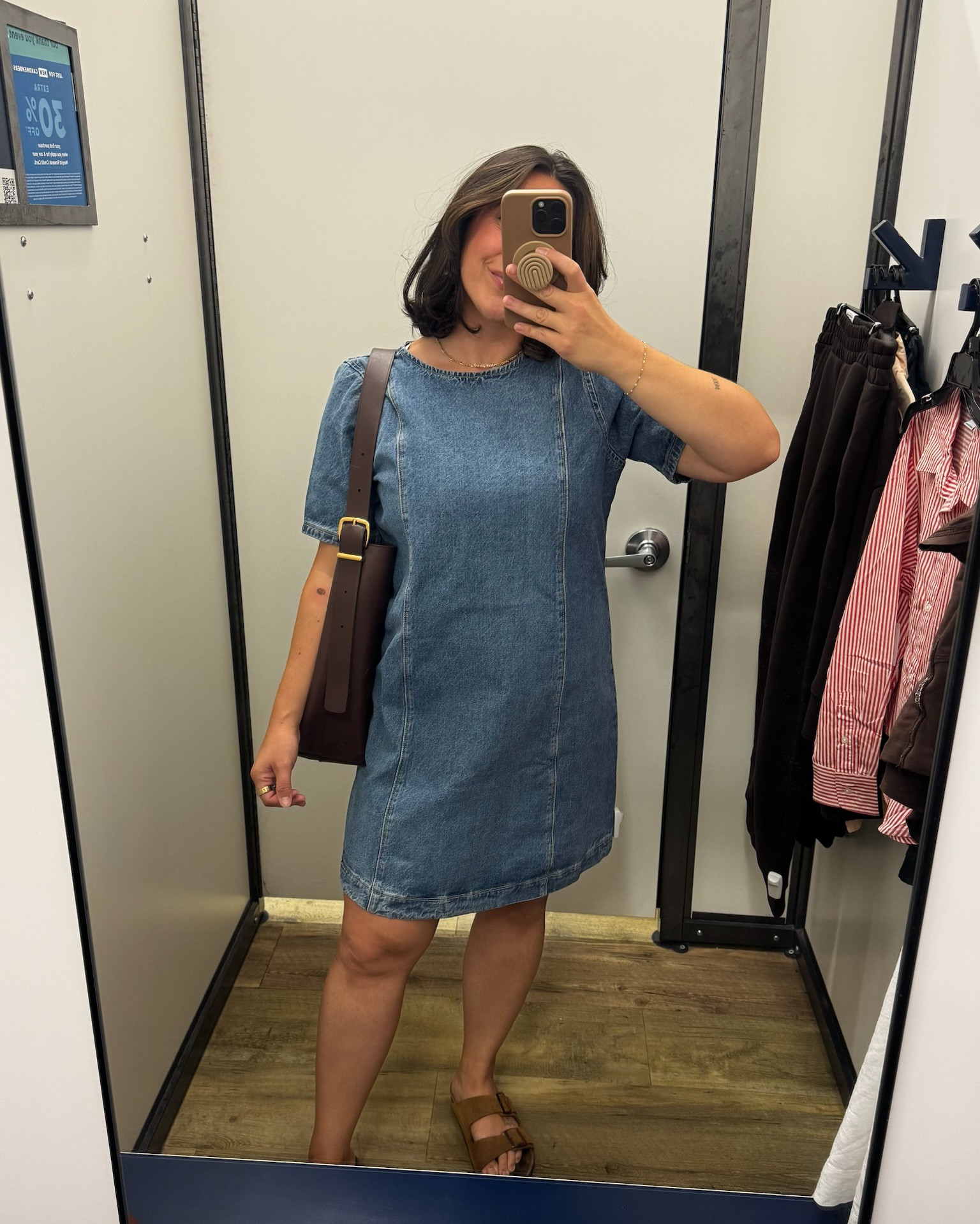 This cutie little denim dress is giving Madewell for a fraction of the price! It's modest enough for a teacher outfit, but could be dressed up for a country concert outfit or night out! I love the denim wash too. 

Size L

Denim dress, midsize dress, Country concert outfit, teacher outfit, summer outfit inspo

#LTKFindsUnder50 #LTKStyleTip #LTKSeasonal