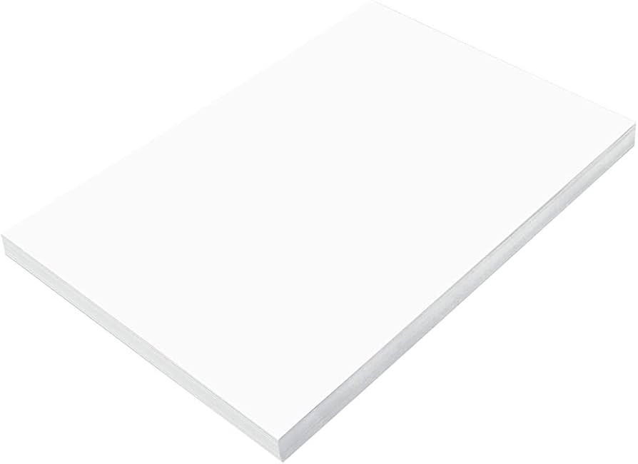 Prang (Formerly SunWorks) Construction Paper, Bright White, 12" x 18", 100 Sheets | Amazon (US)