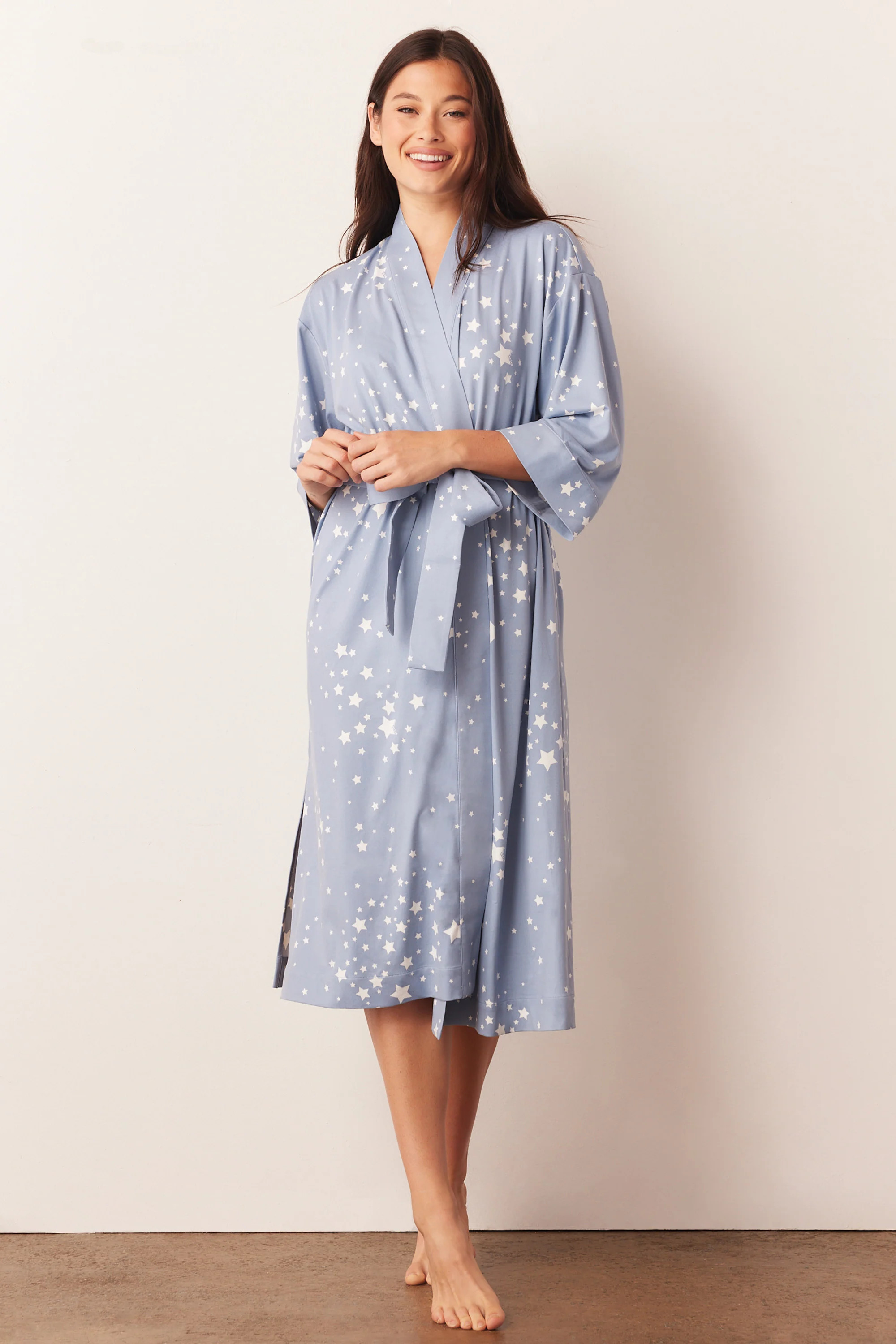 Vera Midi Robe | Light Blue Stars | MASONgrey