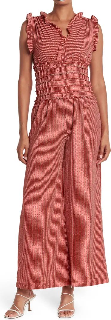 MAXSTUDIO MAX STUDIO Wide Leg Crepe Jumpsuit | Nordstromrack | Nordstrom Rack