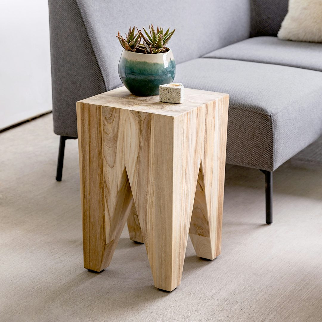 Tana Outdoor Stool - Natural Teak | Article
