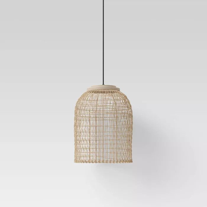 18" LED Solar Pendant Outdoor Ceiling Lights Natural - Opalhouse™ | Target