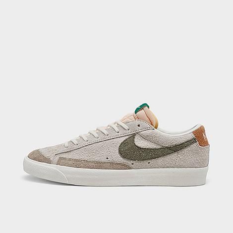 Nike Blazer Low '77 Suede Premium Casual Shoes in Grey/Coconut Milk Size 10.0 | Finish Line (US)