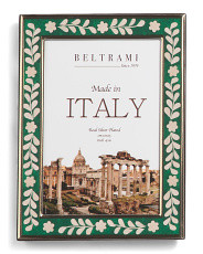 Made In Italy 4x6 Floral Leaf Enamel Tabletop Picture Frame | Mother's Day Gifts | Marshalls | Marshalls