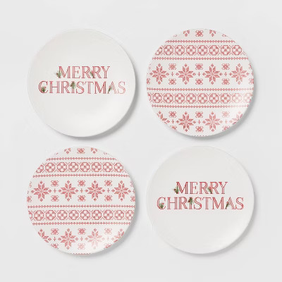 6.8" 4pk Melamine Appetizer Plates - Threshold™ | Target