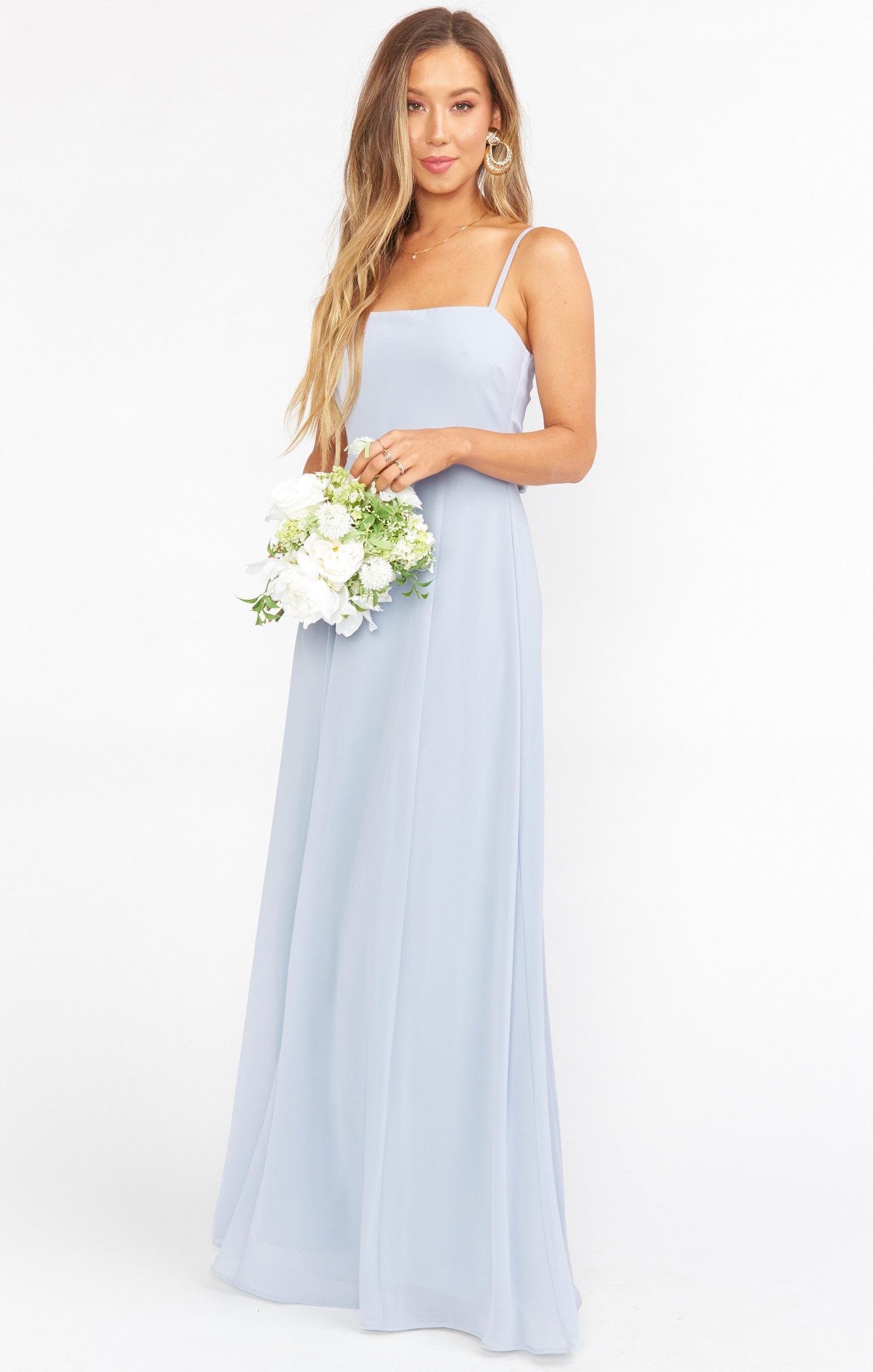 light blue wedding outfit