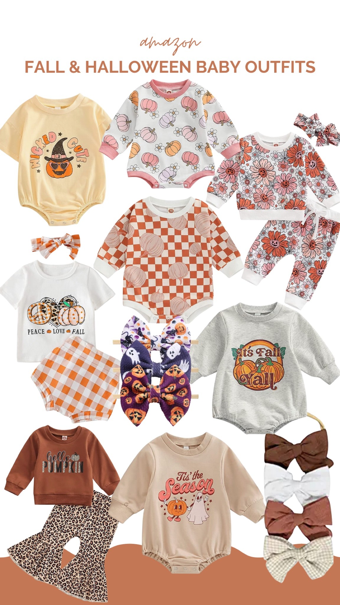 Cute Fall and Halloween baby outfits from Amazon 🖤

#LTKSeasonal #LTKbaby