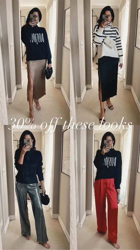 30% off these looks! I’m just shy of 5-7” wearing the size small sweaters ✨

#LTKSeasonal #LTKstyletip