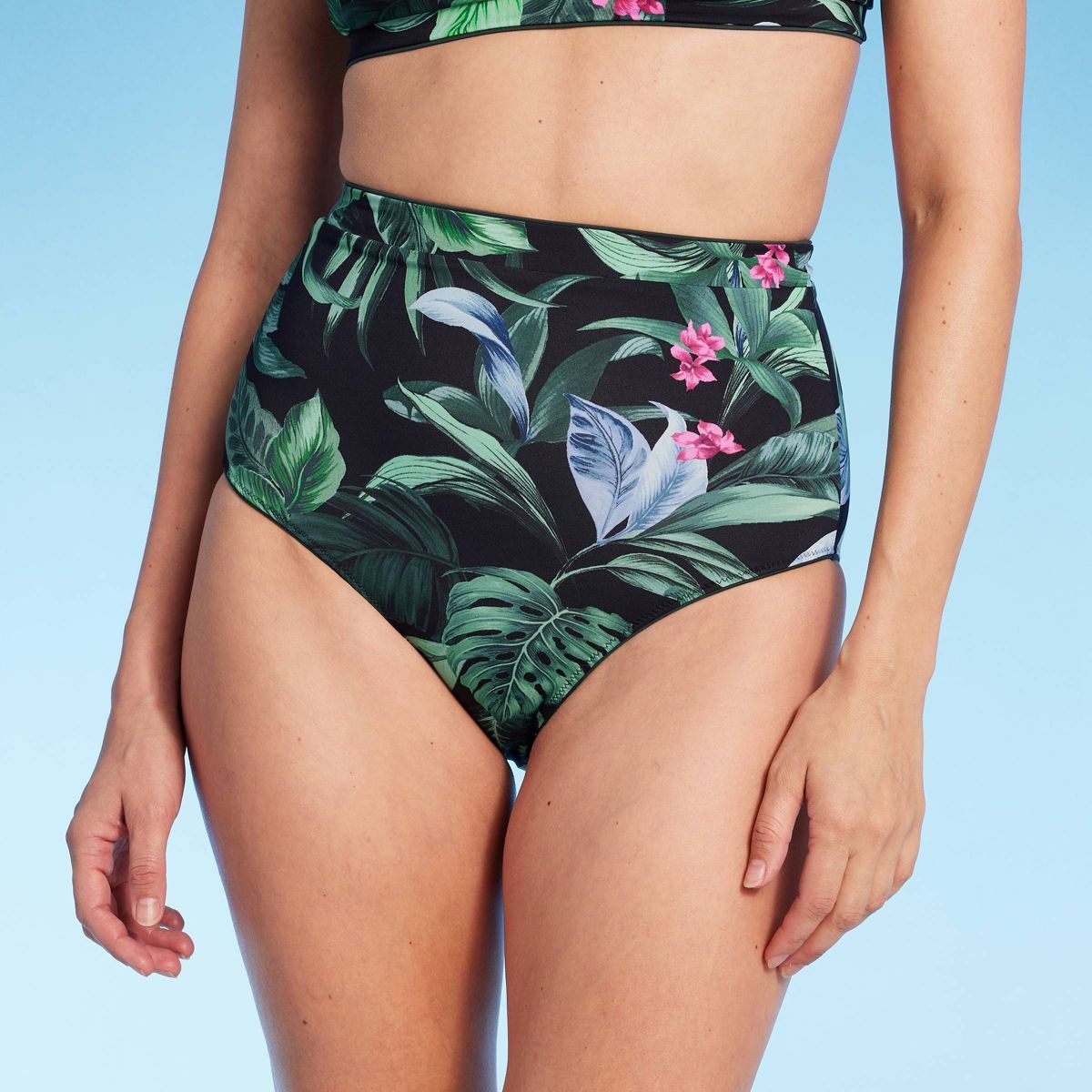 Women's Tropical Print Reversible Extra High Waist Medium Coverage Bikini Bottom - Kona Sol™ Mu... | Target