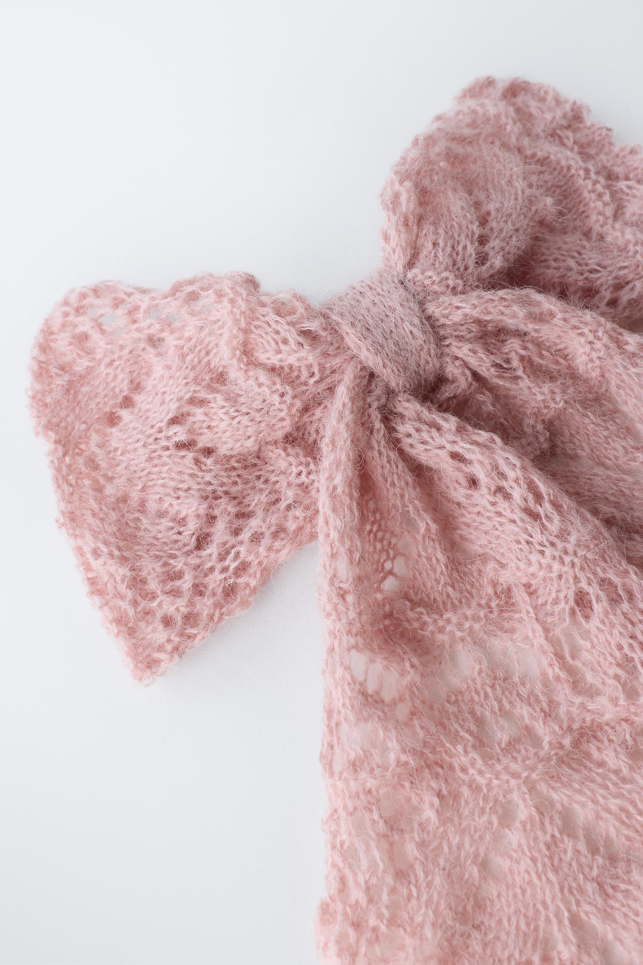 KNIT BOW BARRETTE WITH WOOL AND ALPACA | Zara US