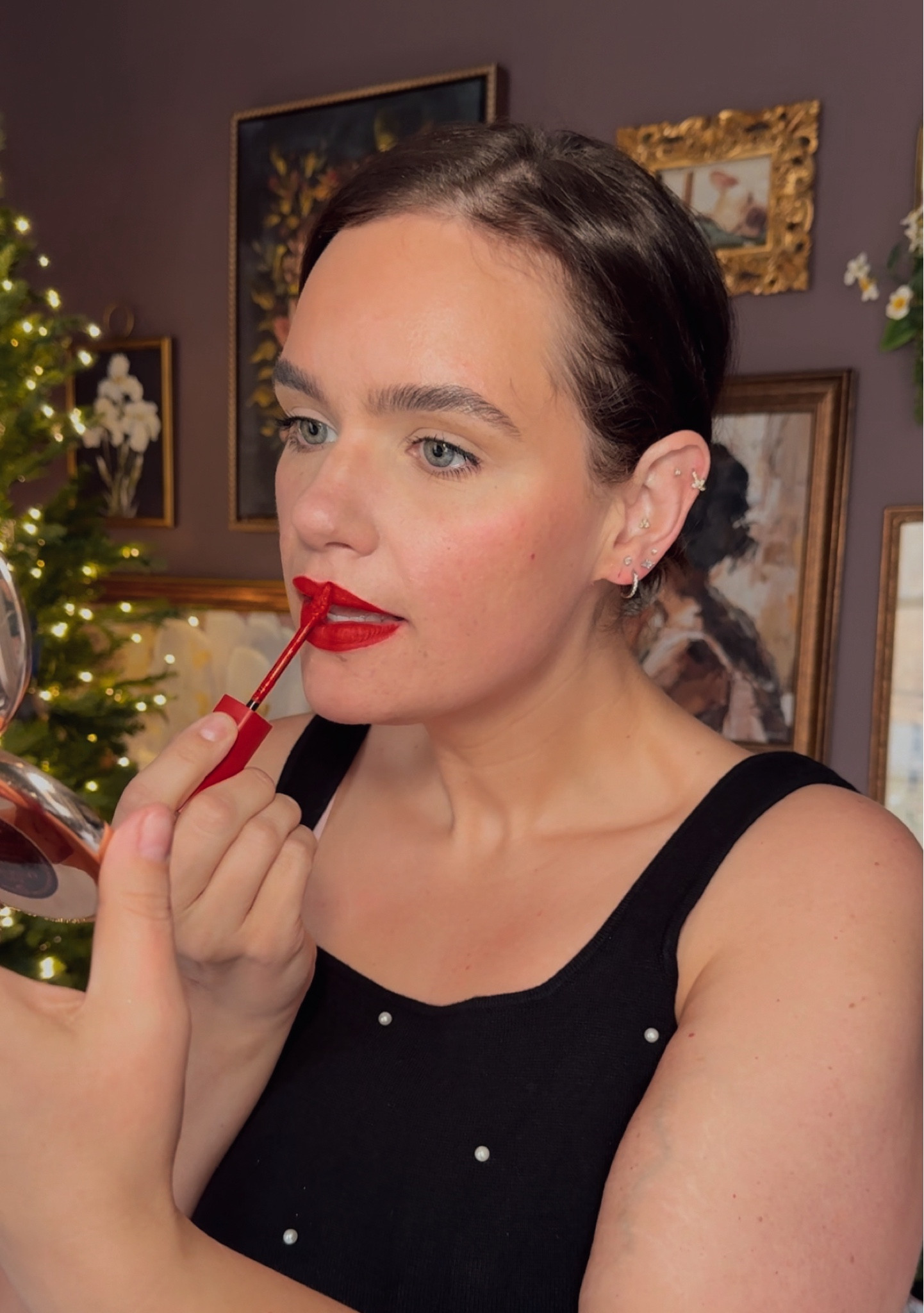 #LOrealParisPartner #adSeriously obsessed with @LorealParis’s Le Rouge Paris. It is THE perfect, holiday red, super affordable, and the liquid lip lasts all night! Add it to your @target cart! 

#LOrealParisCosmetics #LOrealParisMakeup #TargetPartner #Target