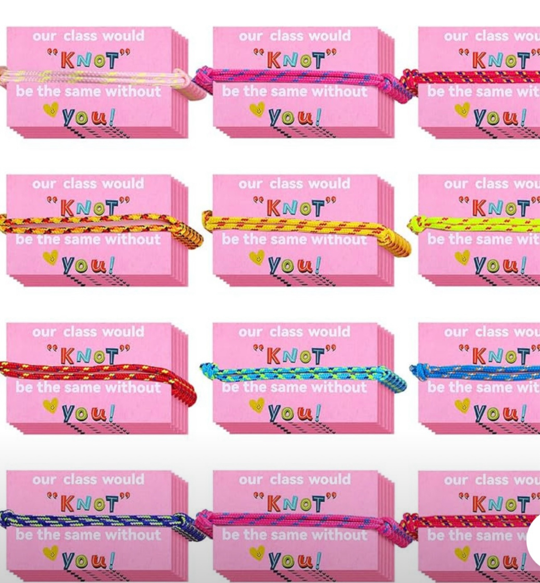 Our class would KNOT be the same without you bracelet & cards valentines 

#LTKU #LTKGiftGuide #LTKKids