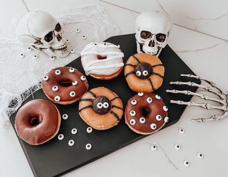 DIY Halloween donuts #walmart #walmart+ #walmartplus #walmarthome #halloween 

#LTKunder100 #LTKhome #LTKHalloween