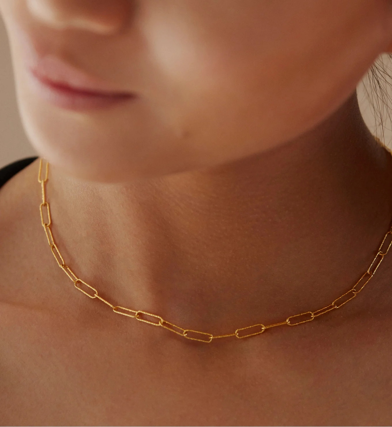 Alta Textured Chain Necklace Adjustable 46cm/18' | Monica Vinader (Global)