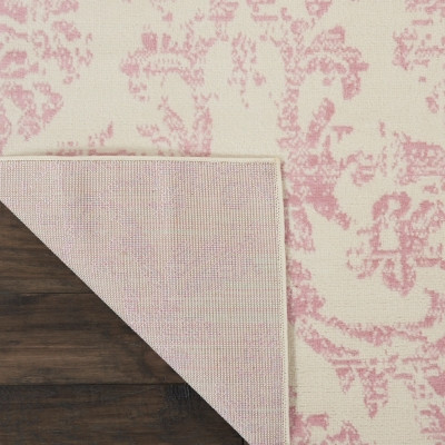 Nourison Jubilant 7'10" x 9'10" Ivory/Pink Vintage Indoor Rug | Ashley Homestore