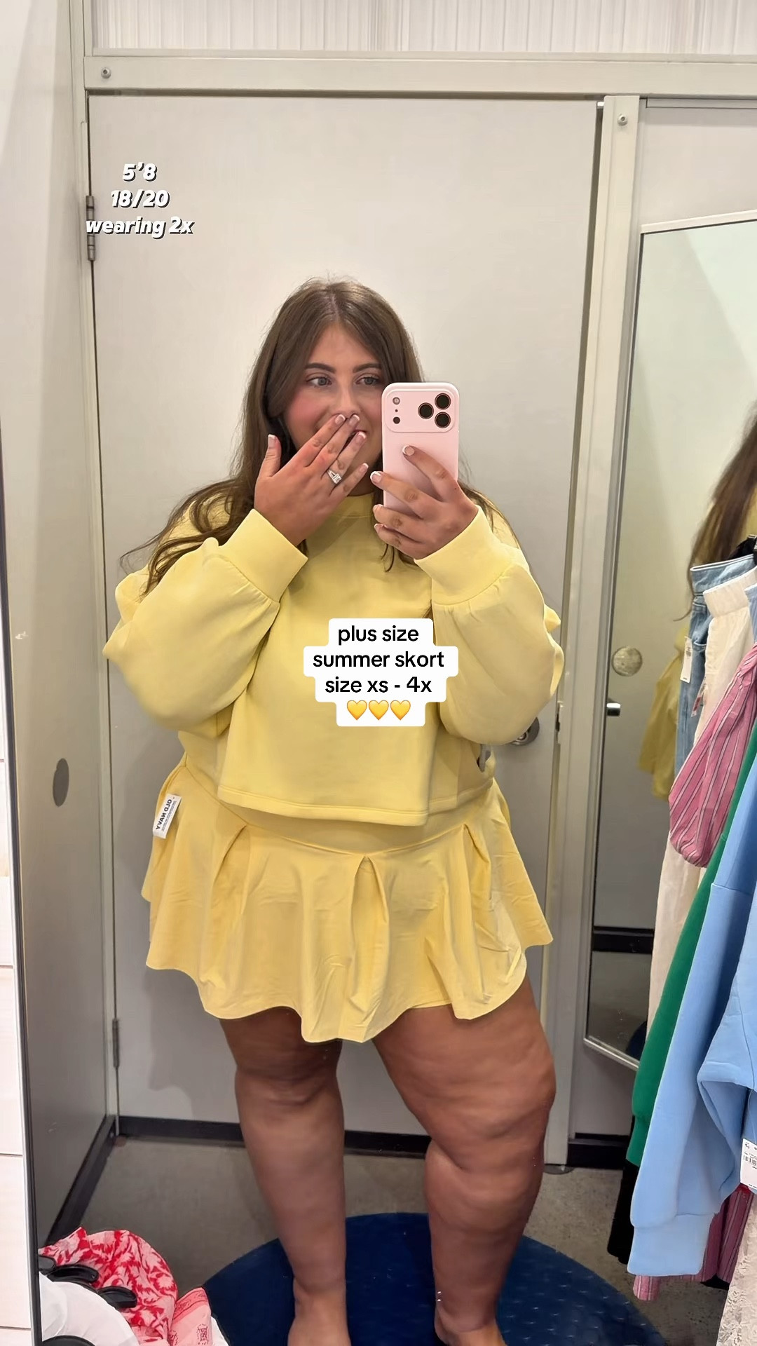 Old Navy has an extra 50% off going on right now too!! the perfect butter yellow set 💛💛💛 I’m wearing a size 2X in the skirt and xxl in the top! Love it so much ✨ 

#LTKPlusSize #LTKootd #LTKSaleAlert