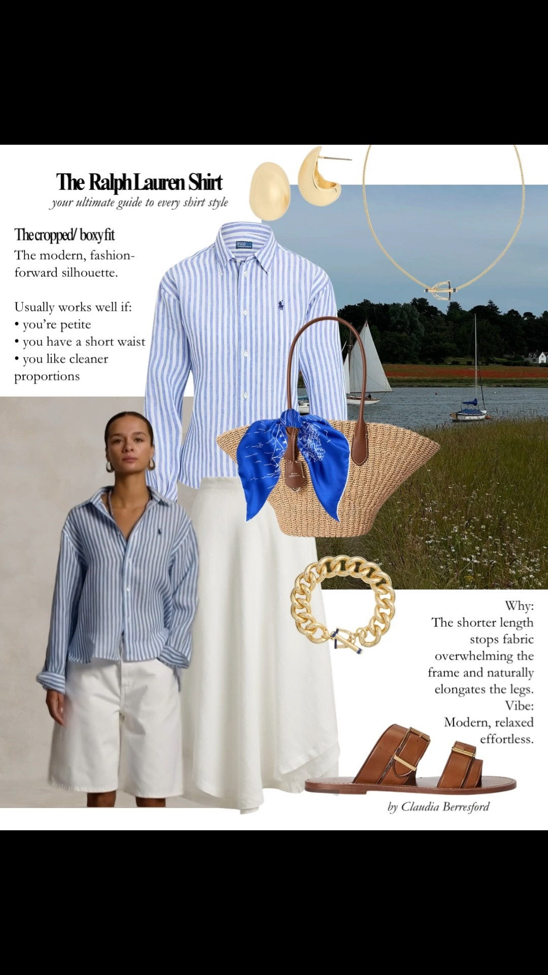How to wear the Ralph Lauren cropped/ boxy fit shirt #LTKxRalphLauren

#LTKstyletip #LTKsummer #LTKuk
