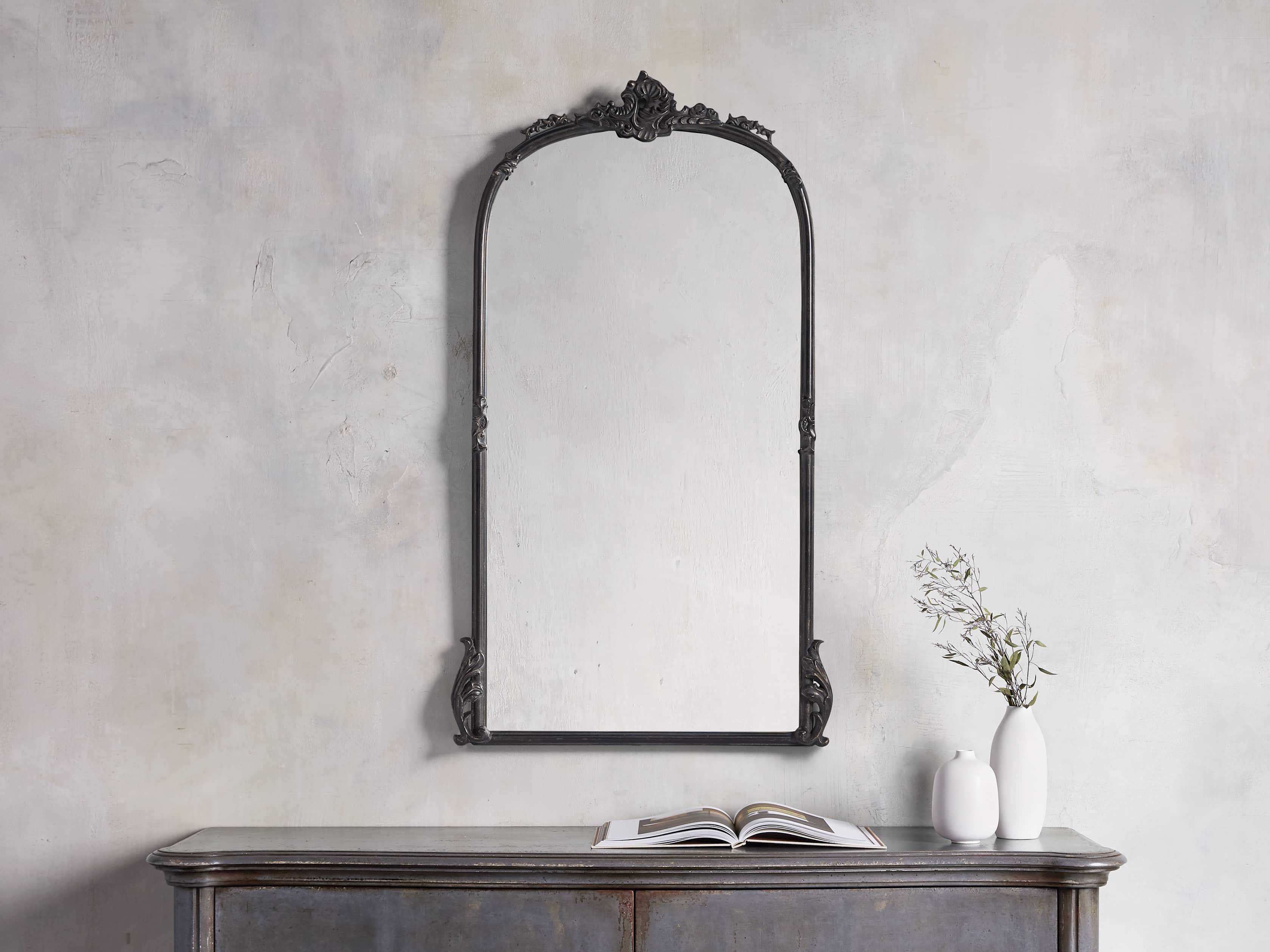 Amelie Wall Mirror in Black | Arhaus