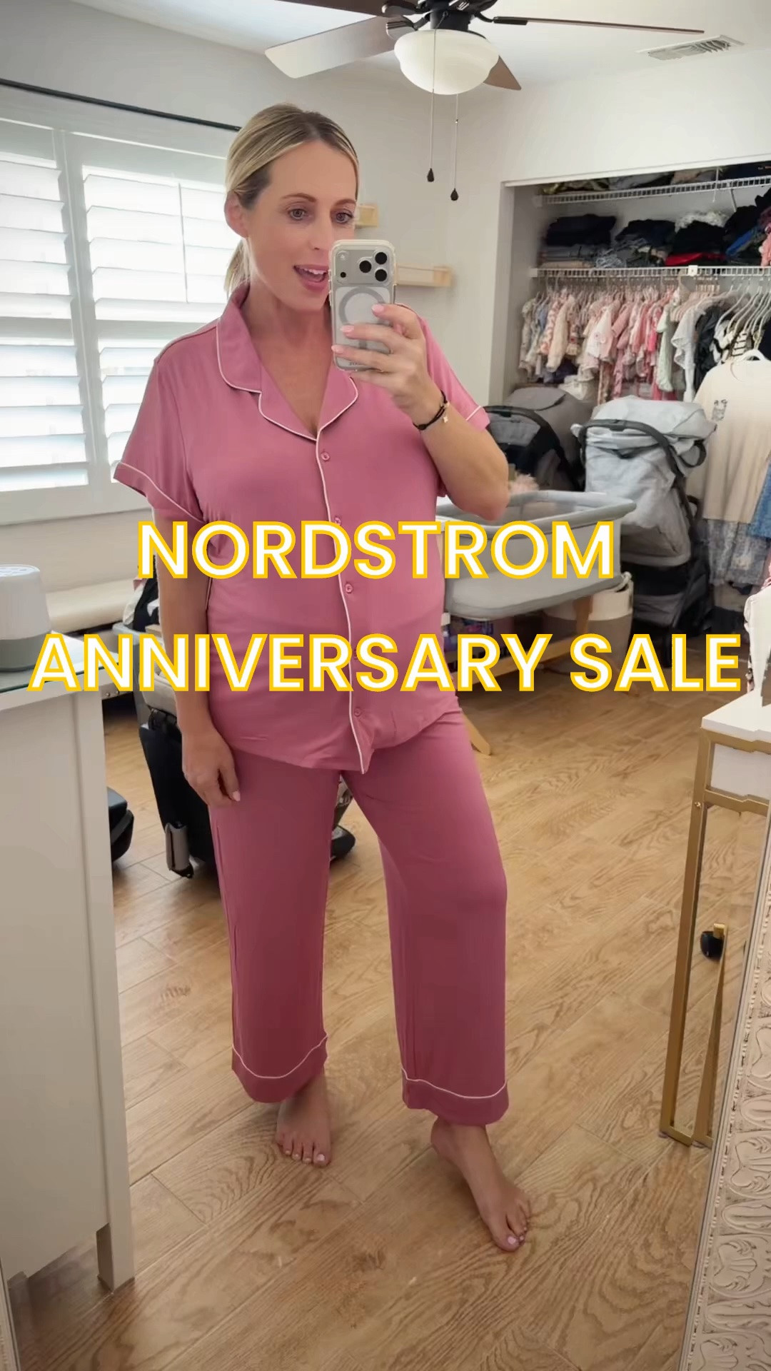 Nordstrom moonlight pajamas. Wearing XL at 32 weeks pregnant, sized up 1.