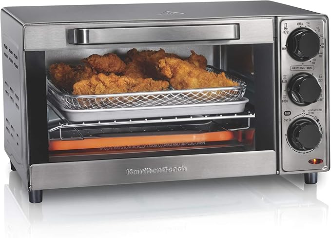Hamilton Beach Sure-Crisp Air Fryer Countertop Toaster Oven, Fits 9” Pizza, 4 Slice Capacity, P... | Amazon (US)