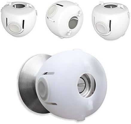 Heart of Tafiti Door Knob Child Proof Cover, Child Safety Locks for Doors, Kid-Proof 4 Pack/White (A | Amazon (US)