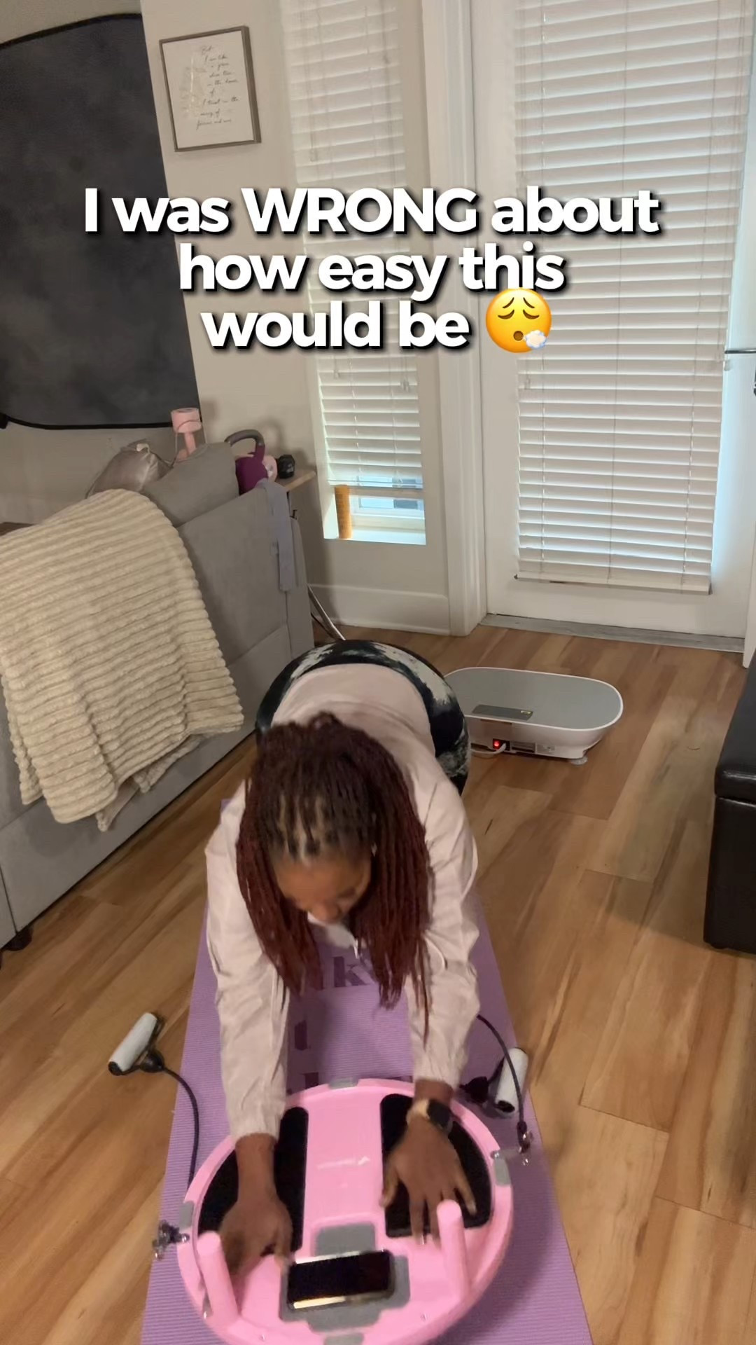 This #merach #balanceball has me sore in all the right places 💪🏾 #fitnessjourney #gymmotivation #homeworkout 

#LTKActive