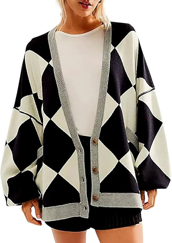 Free People Dupes We The Free Manny Cardi Oversized Sweater Women Open Front Cardigan Sweater FP ... | Amazon (US)