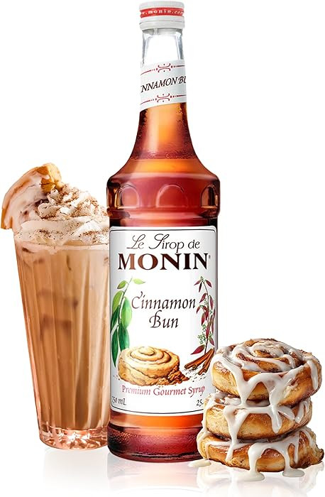 Monin - Cinnamon Bun Syrup | Premium Syrup for Cocktails, Coffees & More | Clean Label with No Ar... | Amazon (US)