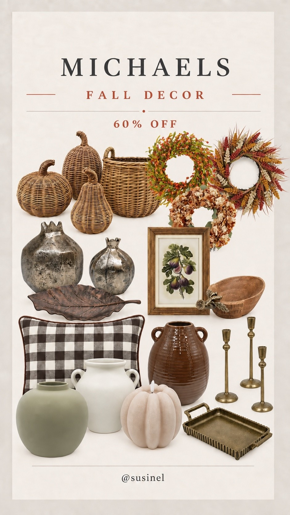 MICHAELS FALL DECOR 60% OFF

#LTKHome #LTKSeasonal #LTKSaleAlert