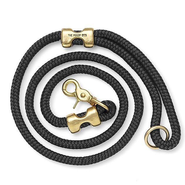 The Foggy Dog Onyx Marine Rope Dog Leash | Chewy.com
