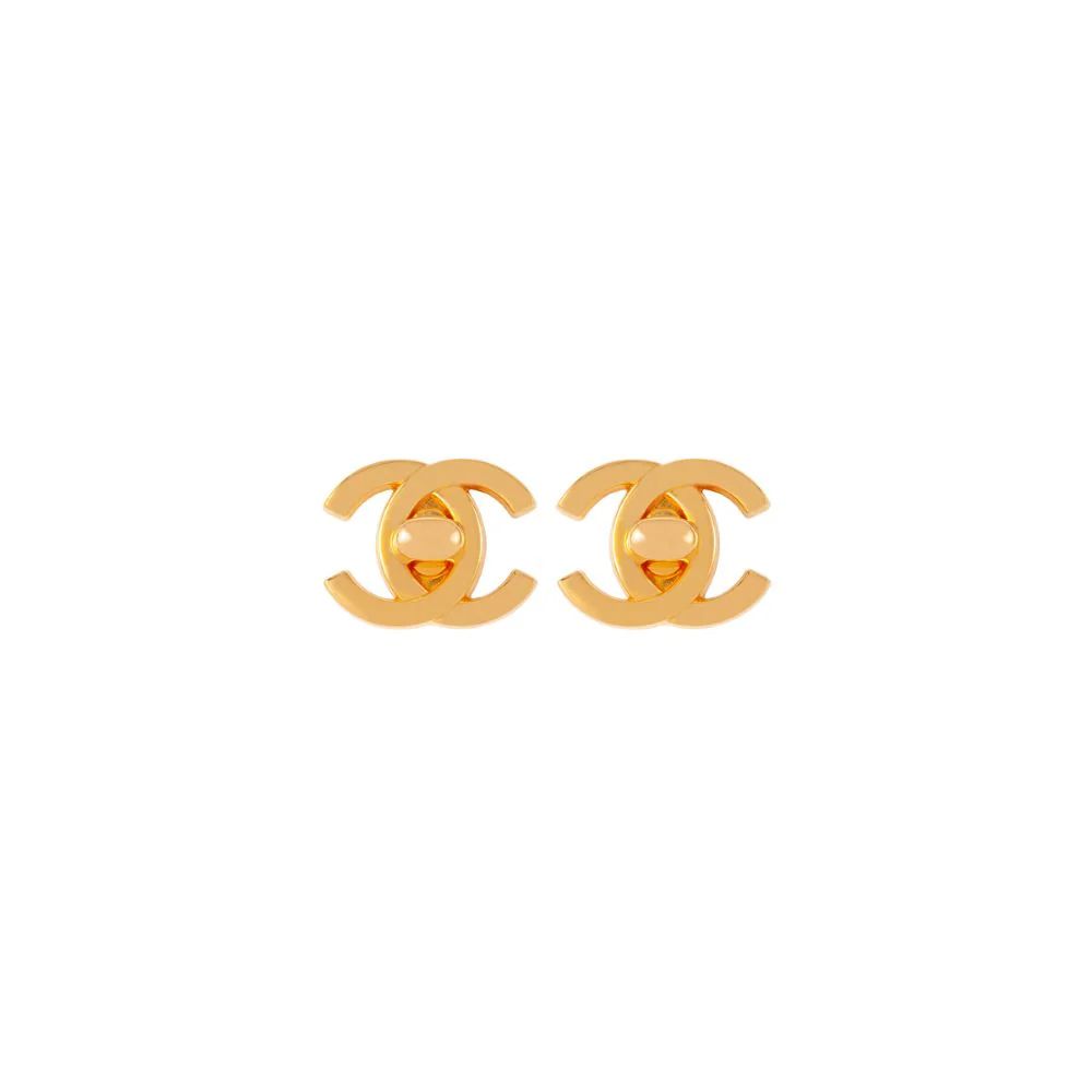 1995 Vintage Chanel Turnlock Clip-On Earrings | Susan Caplan