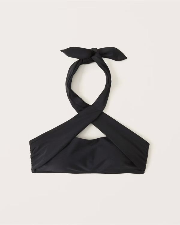 Halter Bandeau Swim Top | Abercrombie & Fitch (US)