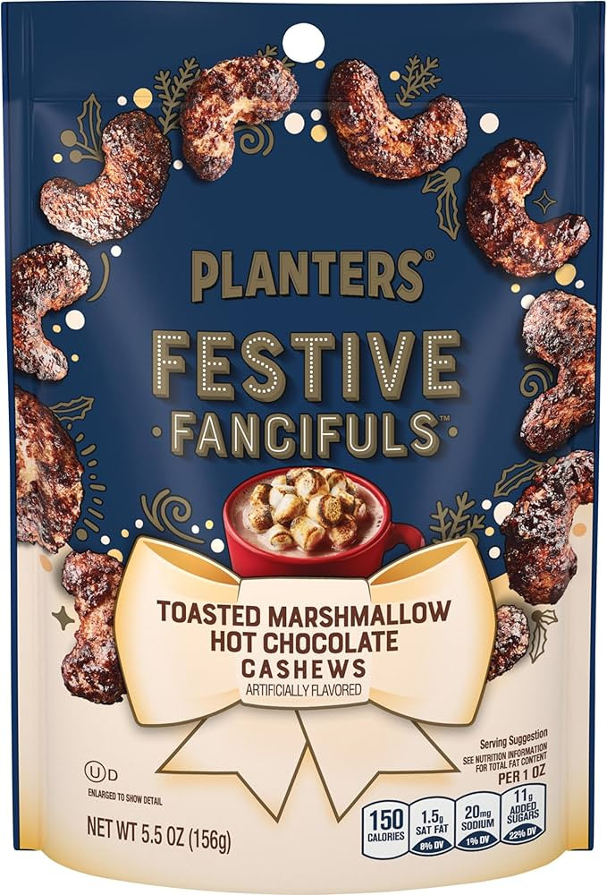 PLANTERS Toasted Marshmallow Hot Chocolate Cashews, 5.5 oz Bag, Limited Edition Crunchy Cashews, ... | Amazon (US)