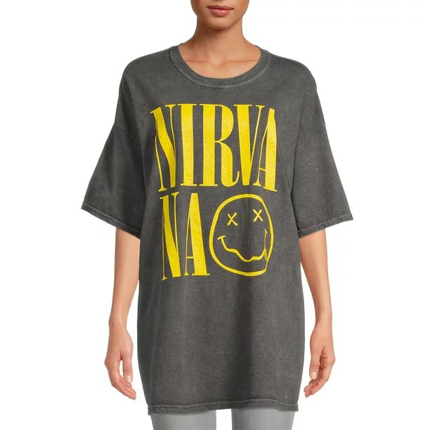 Nirvana Women's Oversized Graphic T-Shirt | Walmart (US)