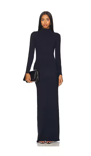 Melonie Knit Maxi Dress in Sapphire Long Sleeve Wedding Guest Dress Long Sleeve Formal Dress Winter | Revolve Clothing (Global)
