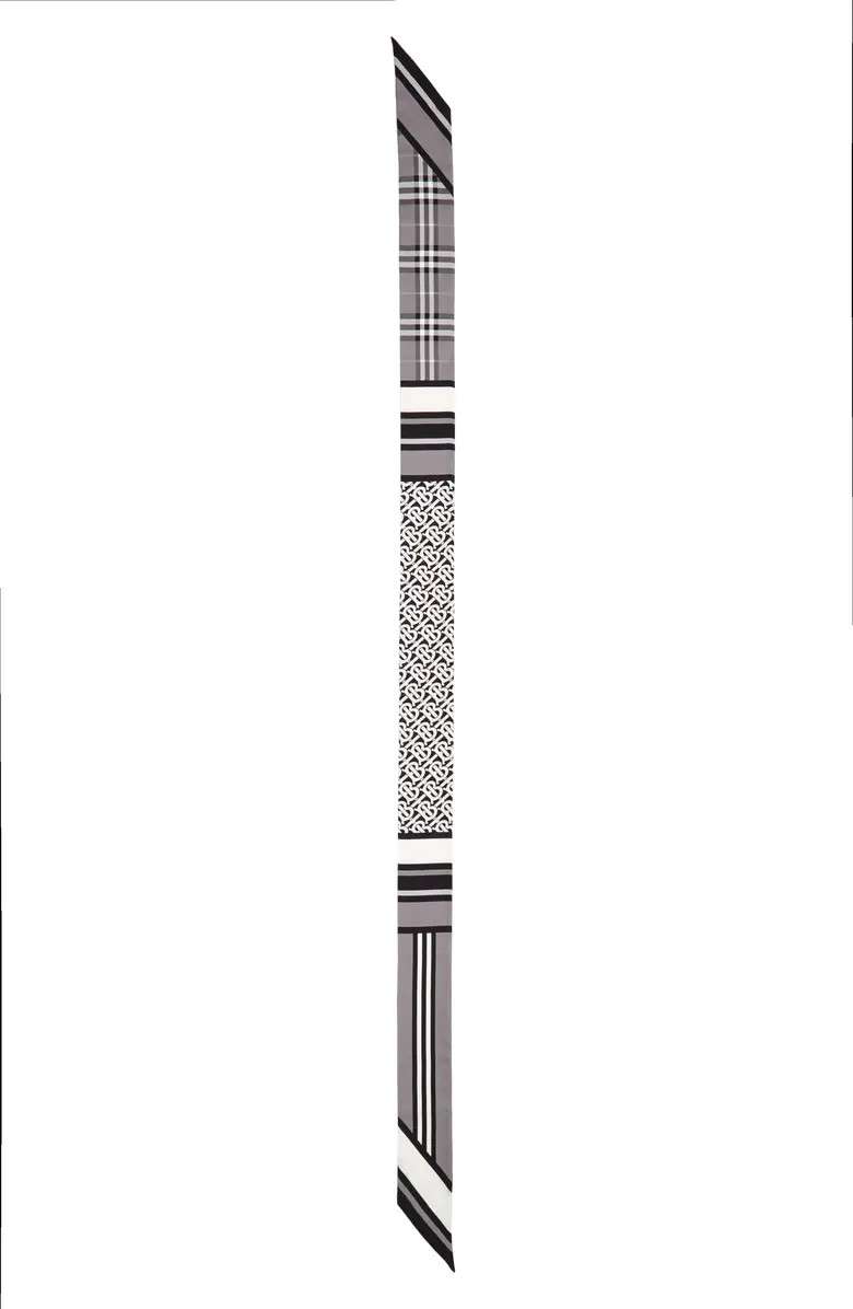 Montage Print Silk Skinny Scarf | Nordstrom