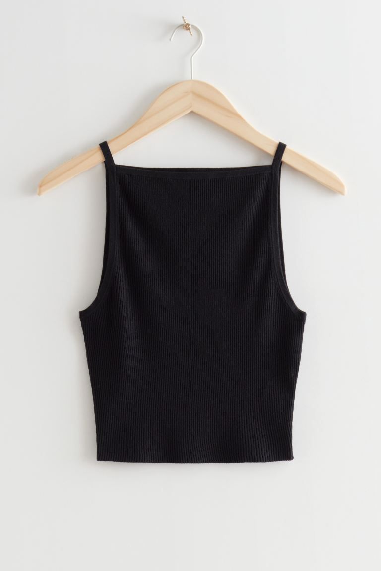 Ribbed Knit Tank Top | H&M (UK, MY, IN, SG, PH, TW, HK)
