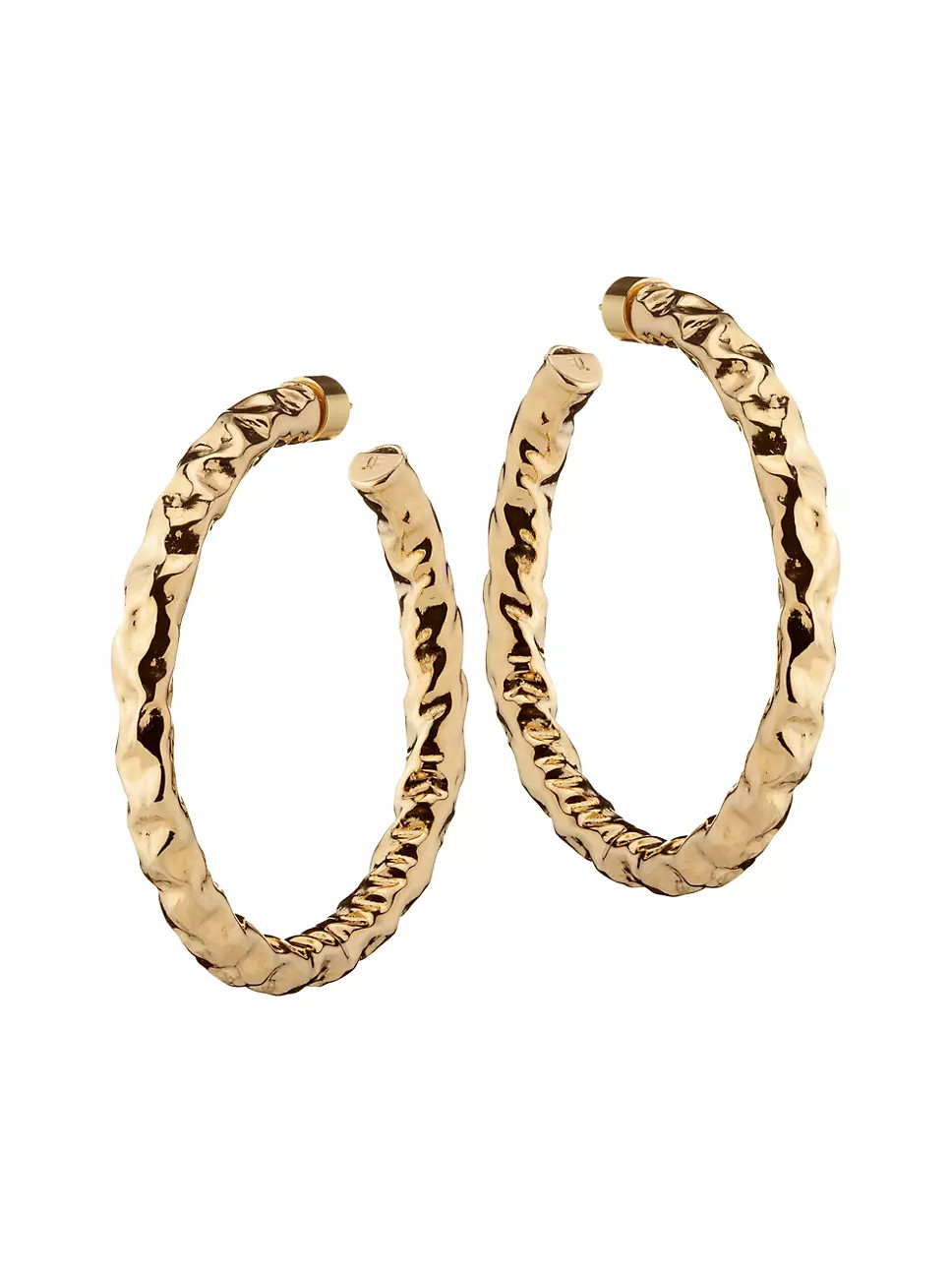 Maeve 10K-Gold-Plated Petite Hoop Earrings | Saks Fifth Avenue