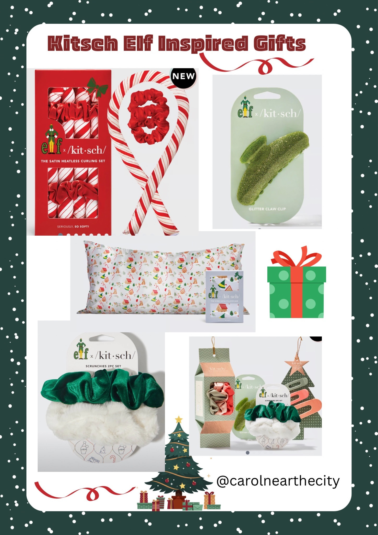 The Elf Movie Collection at Kitsch features their famous satin pillowcases and more!  These finds make a wonderful Christmas Gift for Her or for Yourself!

#kitsch #satinpillowcase #hairclip #elfthemovie #elfgifts

Heatless curlers | satin pillow case | gifts for girls 

#LTKHoliday #LTKCyberWeek #LTKGiftGuide