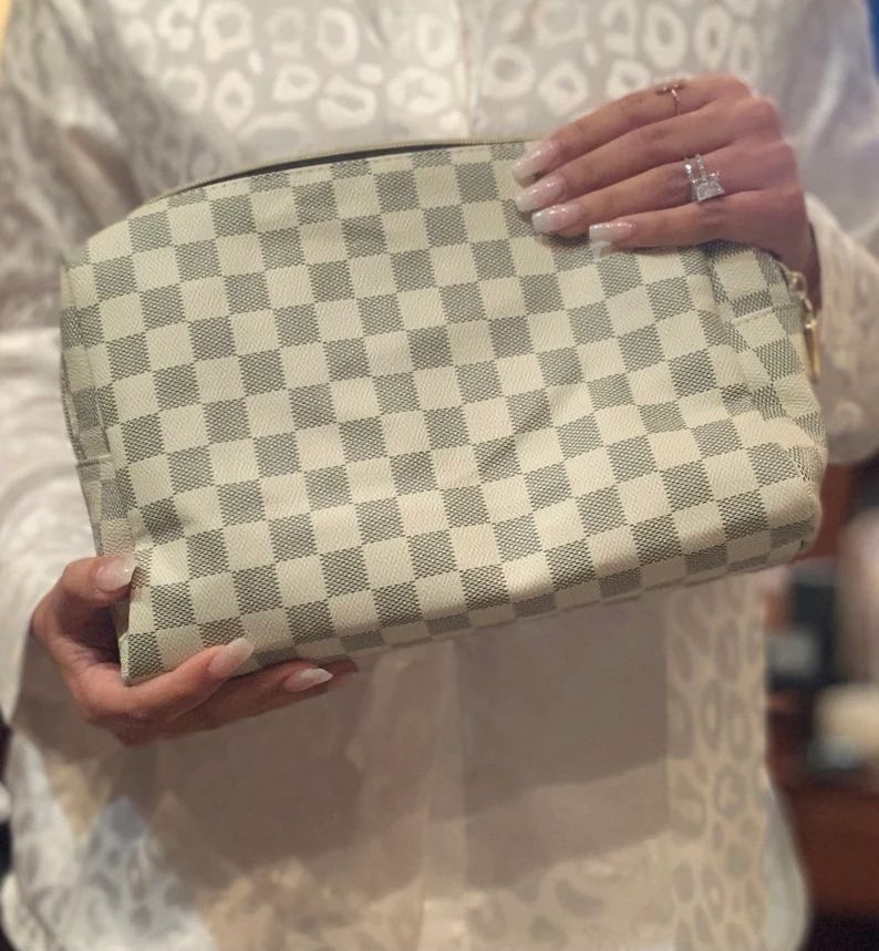 SAME DAY fast ship! Checkered Luxury Brown Bag | Same Day Ship | High Quality | Travel | For Her ... | Etsy (US)