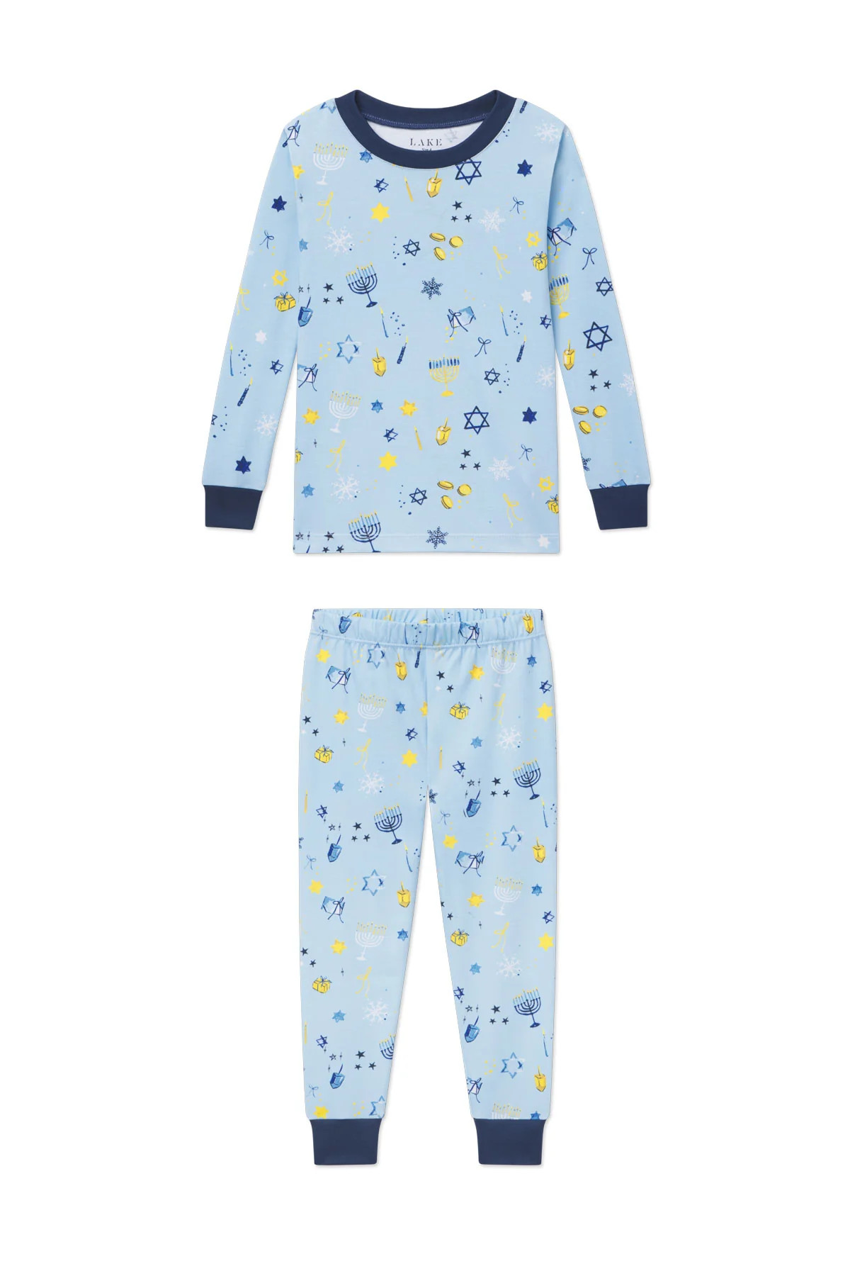 Kids Long-Long Set in Festival of Lights | Lake Pajamas