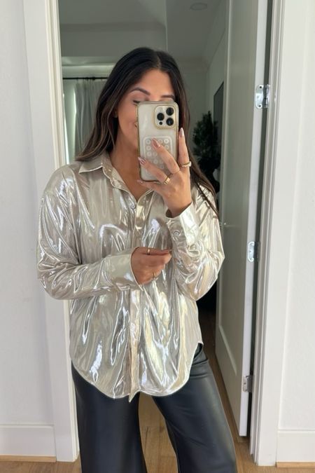 You guys know I am kind of obsessed with metallics right now, and this silver top is just so gorgeous. I love that you could dress it down for a holiday party with some jeans and a cute heel!

Dressupbuttercup.com #dressupbuttercup 

#LTKCyberWeek #LTKSeasonal #LTKGiftGuide