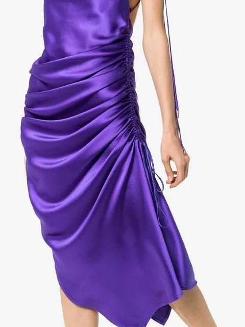 Yasmin Midi Slip Dress Purple | The Webster