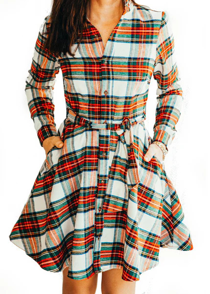 Santa Baby Flannel Dress | Kiel James Patrick