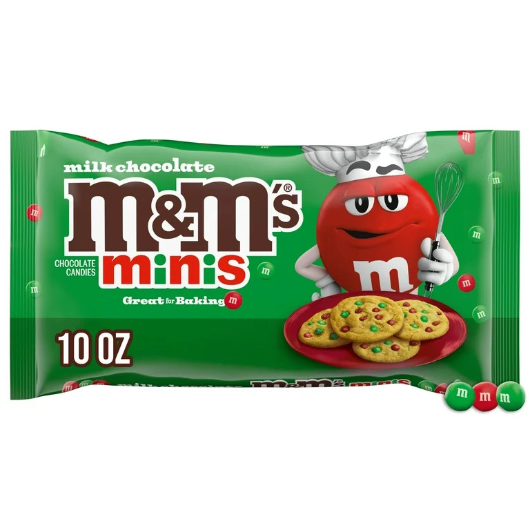 M&M's Minis Milk Chocolate Christmas Candy - 10 oz Bag | Walmart (US)