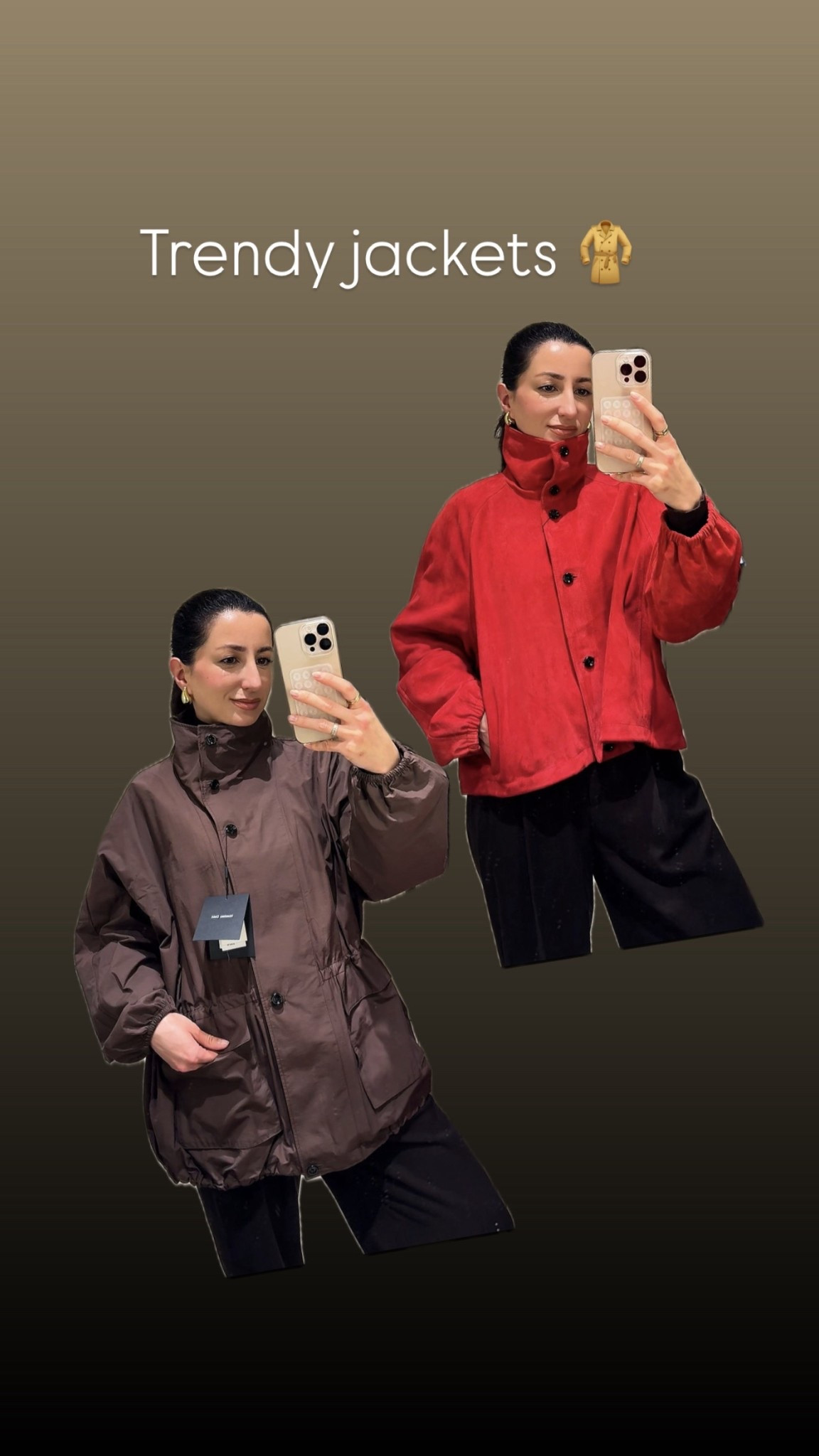 Trendy jackets ✨

Sizes: brown: S; Red: S (XS would be also fine) 

#LTKspring #LTKworkwear #LTKstyletip