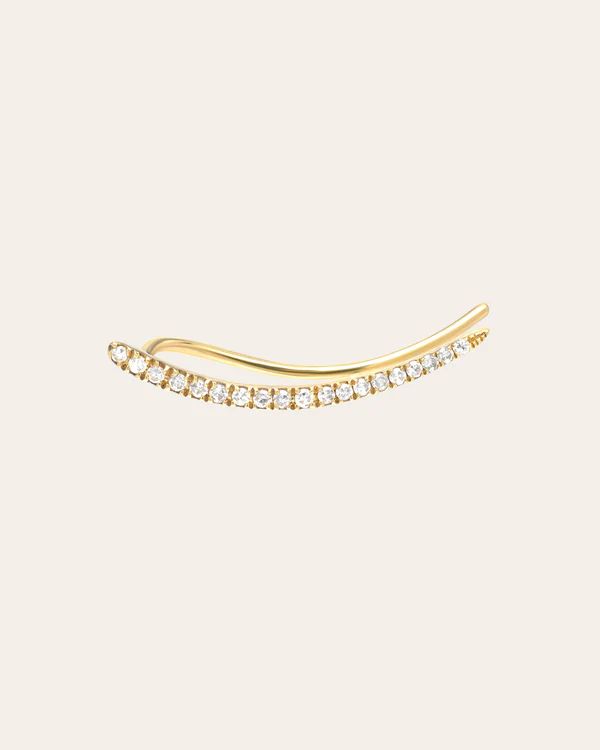 Diamond Ear Crawler | Zoe Lev Jewelry