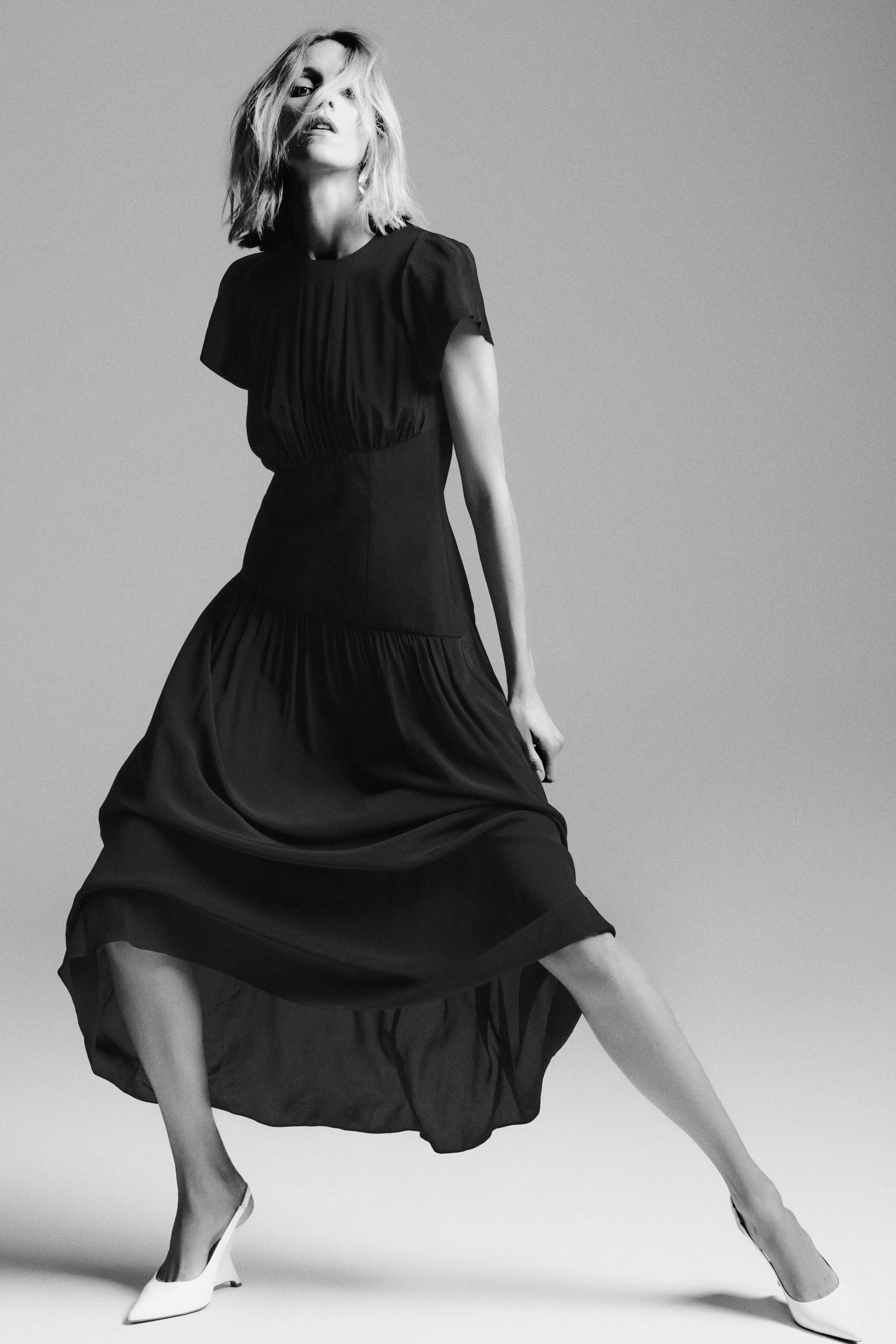 ZW COLLECTION COMBINATION SASH DRESS | Zara US